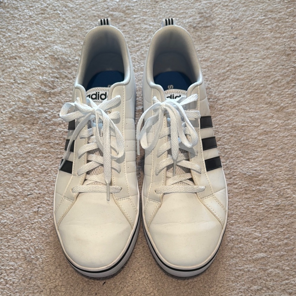 Adidas White and Black Classic Sneakers